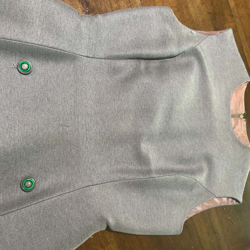 Vintage 1960s Wool Dress Suit with Cropped Jacket - Picture 3 of 16